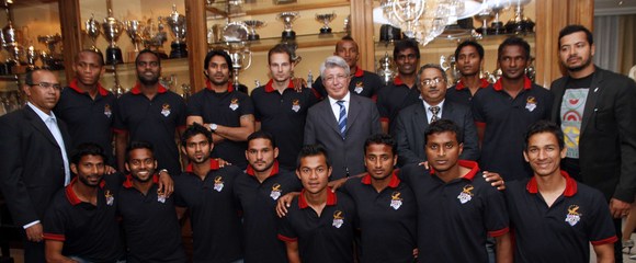 El presidente Enrique Cerezo recibió al Atlético de Kolkata
