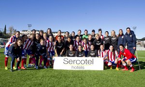 Temp. 2014-2015. Atlético de Madrid Féminas en el partido solidario