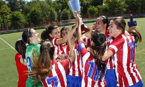 Temp. 2014-2015. Atlético de Madrid Féminas C campeón absoluto
