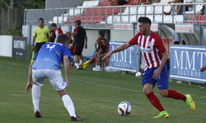 Zubi, en un momento del partido contra el Atlético Pinto