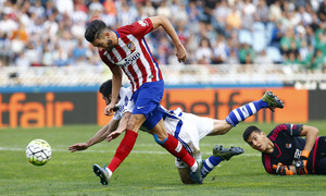 temp. 2015-2016 | Real Sociedad-Atlético de Madrid: Carrasco celebra el gol 