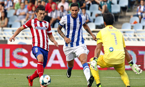 Temporada 2013/2014 Real Sociedad - Atlético de Madrid David Villa en su gol de vaselina