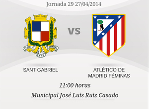 Módulo próximo partido liga femenina jornada 29 Sant Gabriel