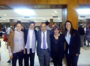 Temp. 2014-2015. Lola Romero, María Vargas, Gallardo y Meseguer en la Peña de Colmenar Viejo