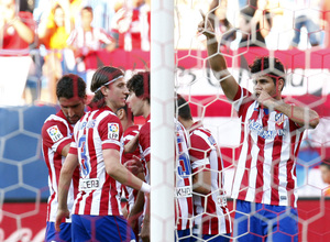 Temporada 2013/2014 Atlético de Madrid - Rayo Vallecano Diego Costa celebrando el tanto